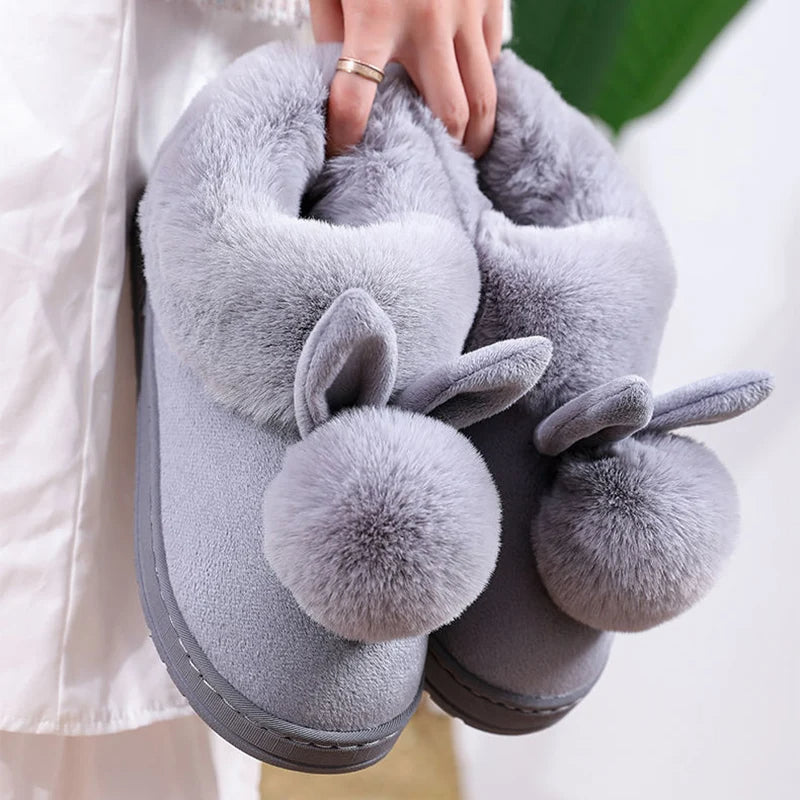 Fluffy slippers