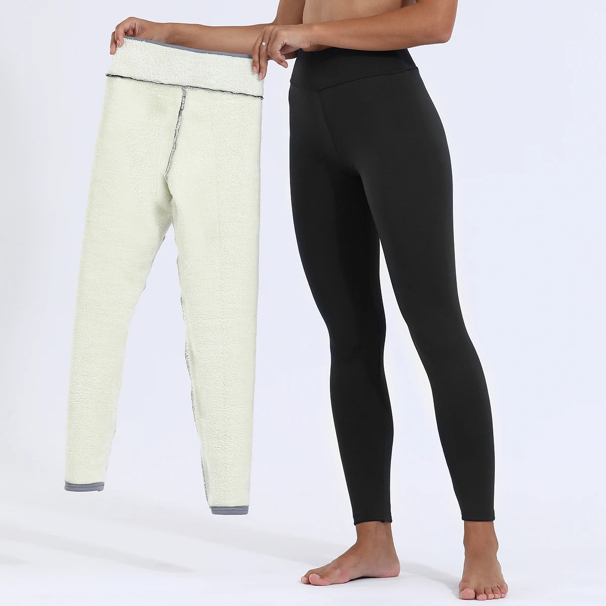 High-waist thick winter leggings