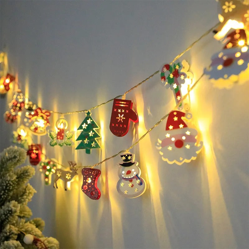 Battery -operated light garland