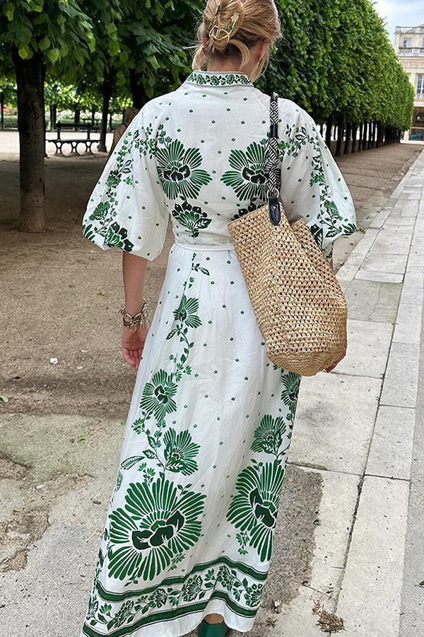 Botanisches Maxikleid- 🌿 Umarme die Natur mit Stil