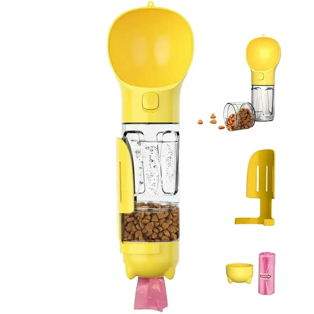 3-in-1 portable dog bottle