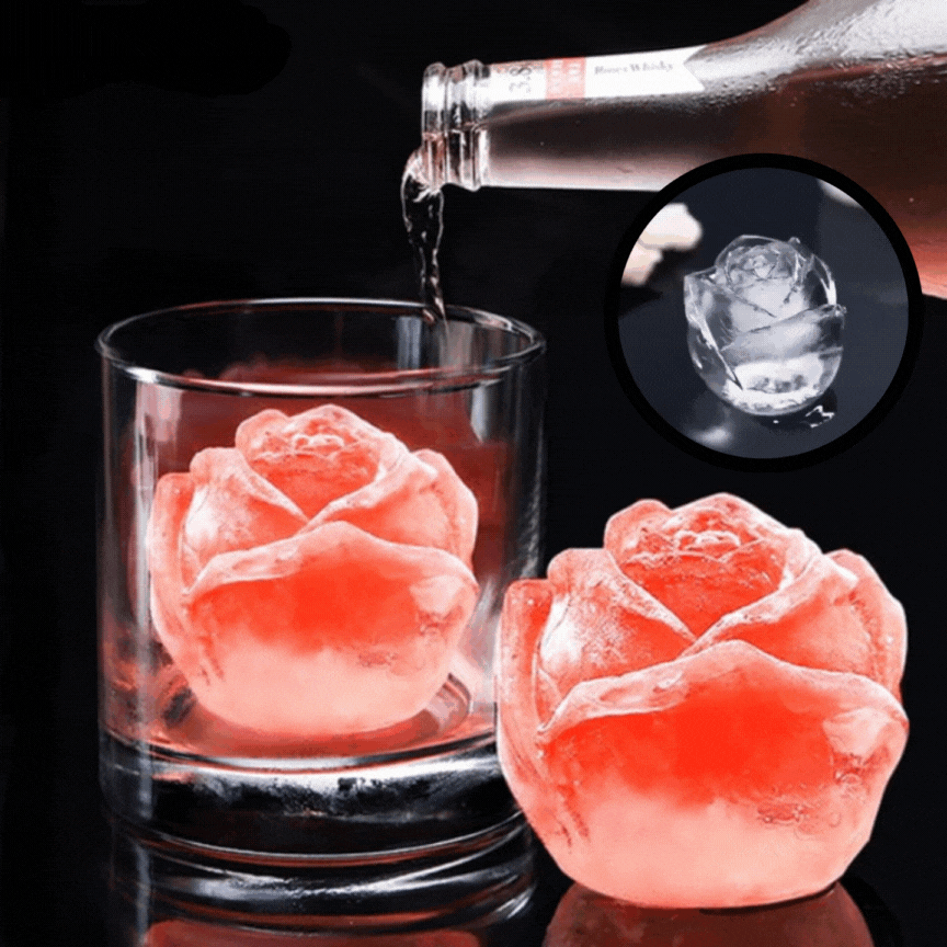 Silicon ice cube shape rose