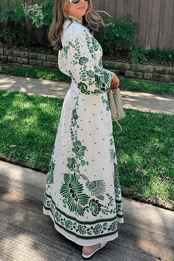 Botanisches Maxikleid- 🌿 Umarme die Natur mit Stil