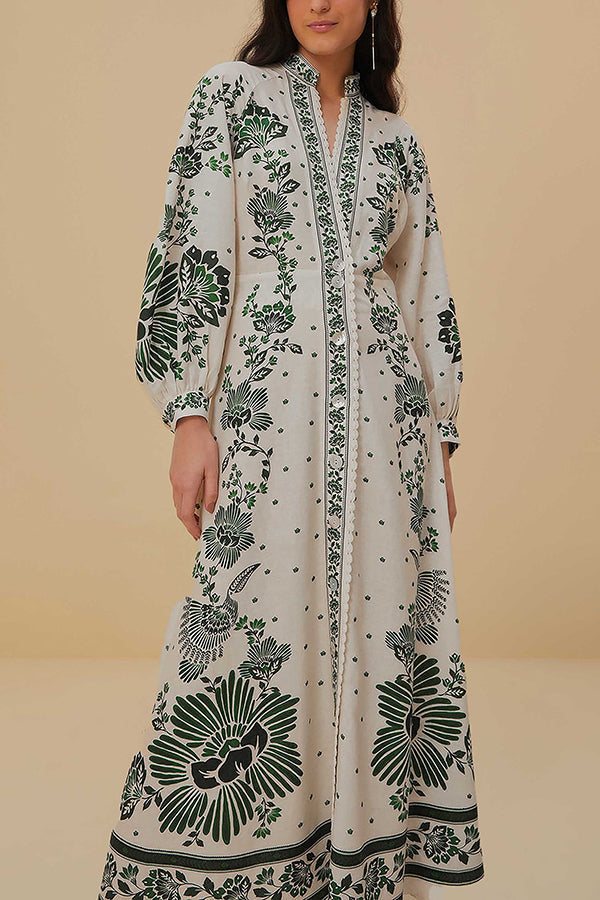 Botanisches Maxikleid- 🌿 Umarme die Natur mit Stil