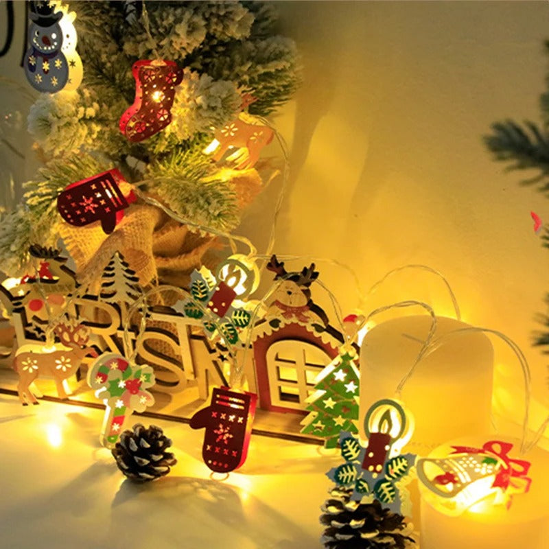Battery -operated light garland