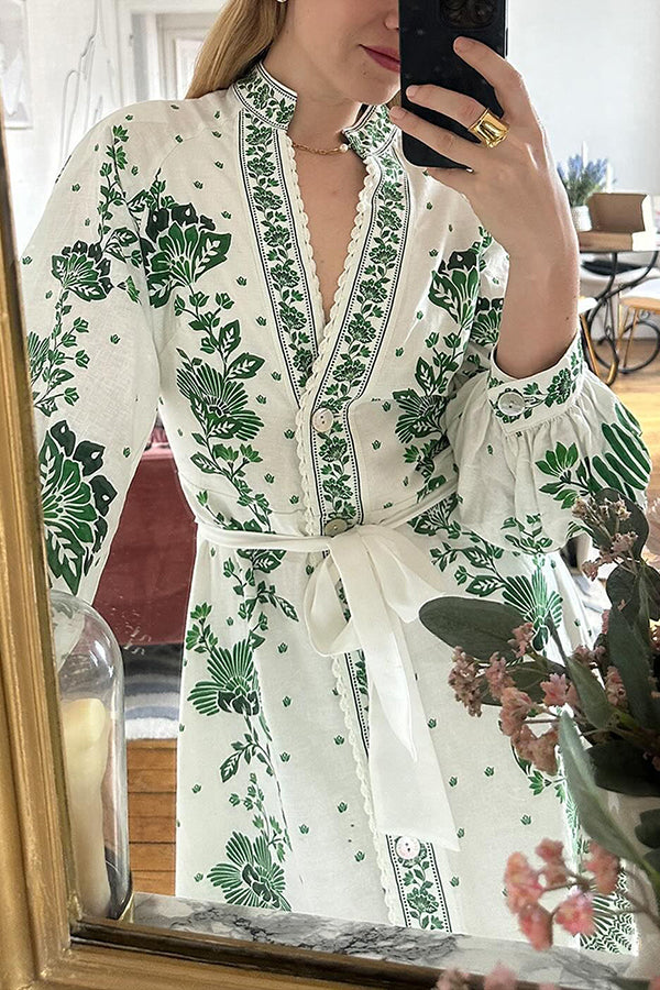 Botanisches Maxikleid- 🌿 Umarme die Natur mit Stil