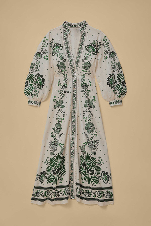 Botanisches Maxikleid- 🌿 Umarme die Natur mit Stil