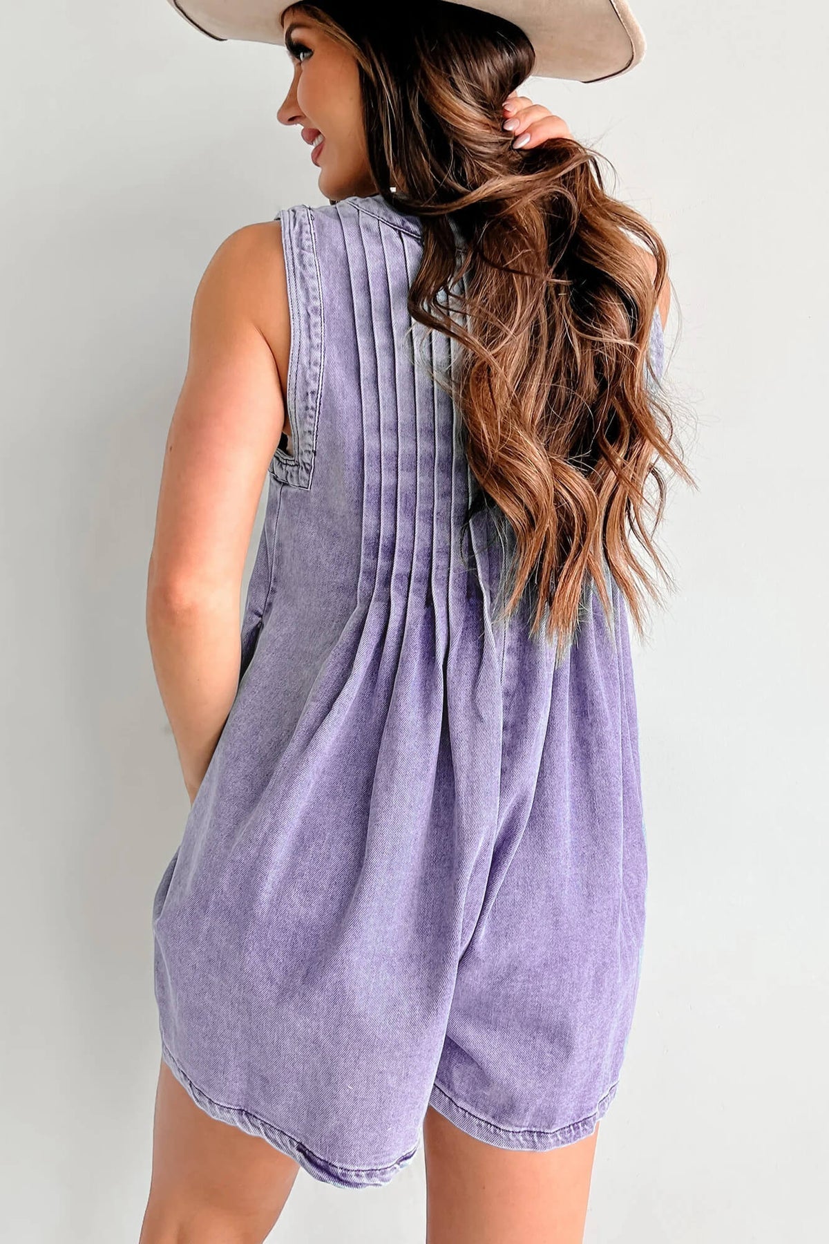 Abbey | Luftige Denim-Overall mit Schleifenverschluss