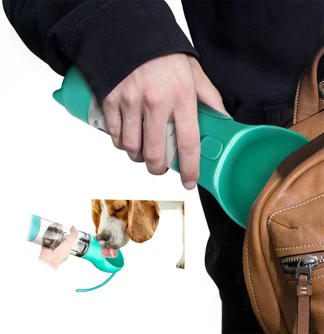 3-in-1 portable dog bottle