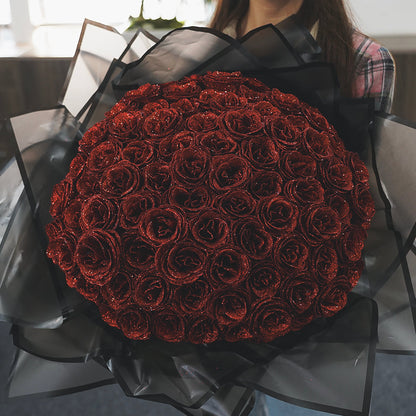 Dazzling Floral | Glittering rose bouquet