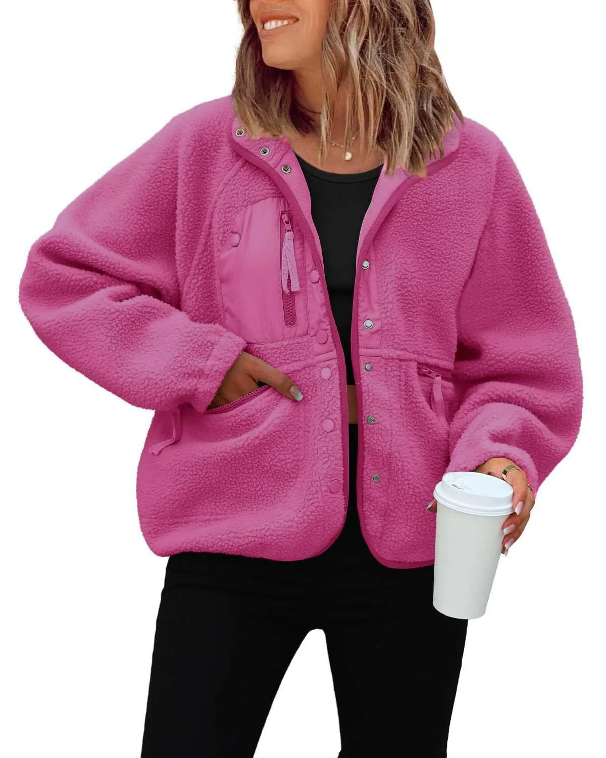 Brenda short Sherpa jacket
