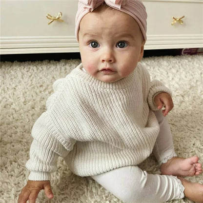 Loosely knitted children's sweater