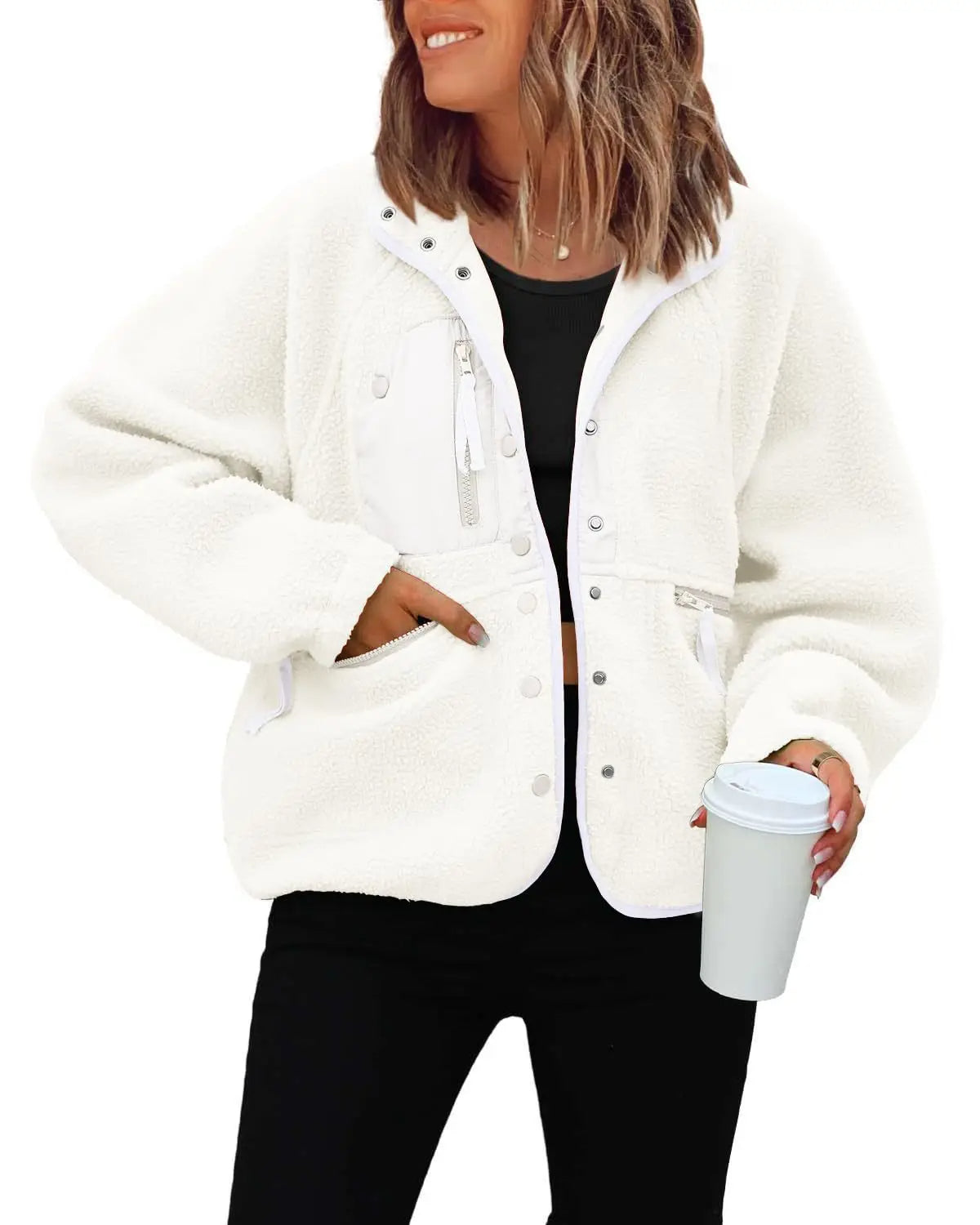 Brenda short Sherpa jacket