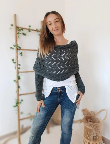 Sherly - Bequemer gestrickter Schal