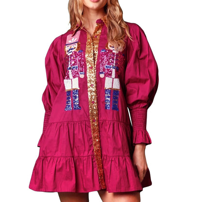 Festive dress with sequins