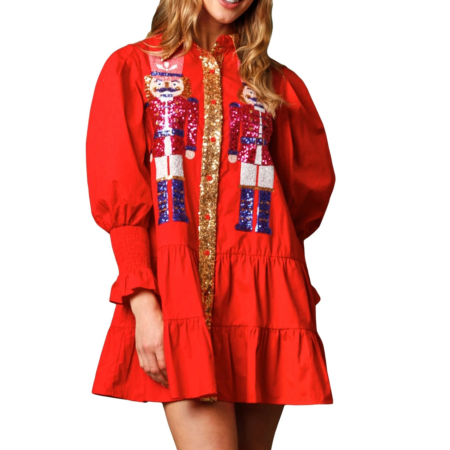 Festive dress with sequins