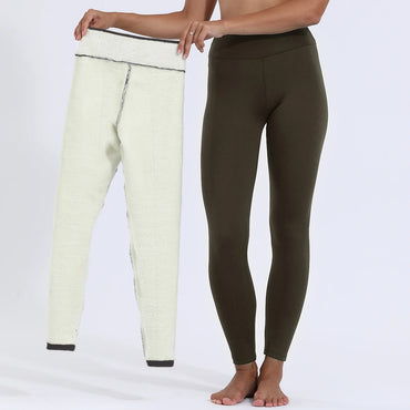 High-waist thick winter leggings