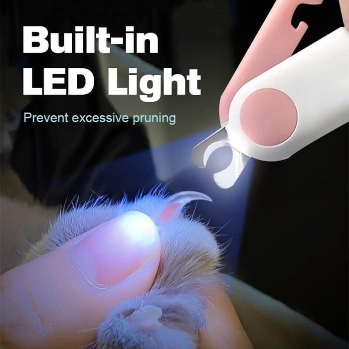 LED nail clippers for pets