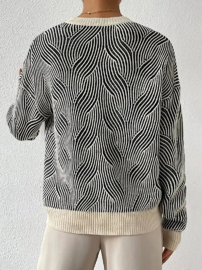 Pullover with a cable pattern