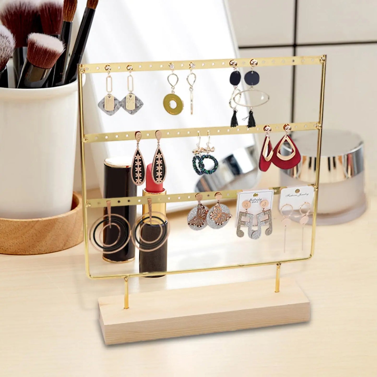 3-stage earring and jewelry display organizer