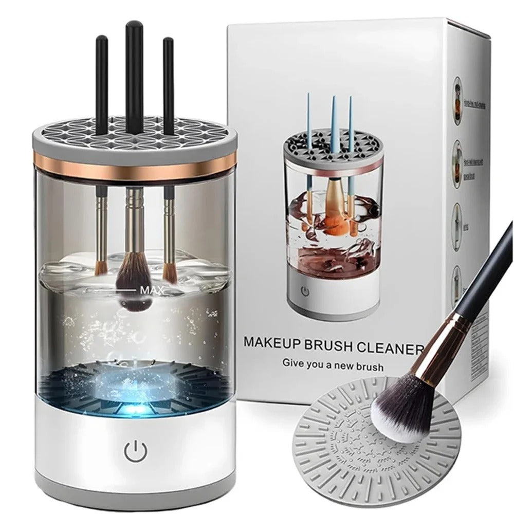 Electric make-up brush cleaner