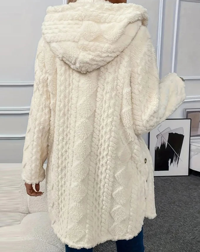 Argyle wool coat