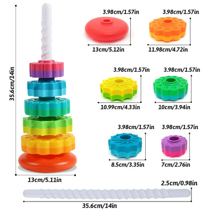 Spiral stacking toy
