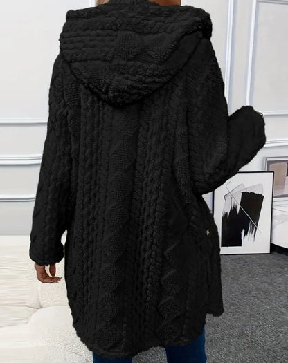 Argyle wool coat