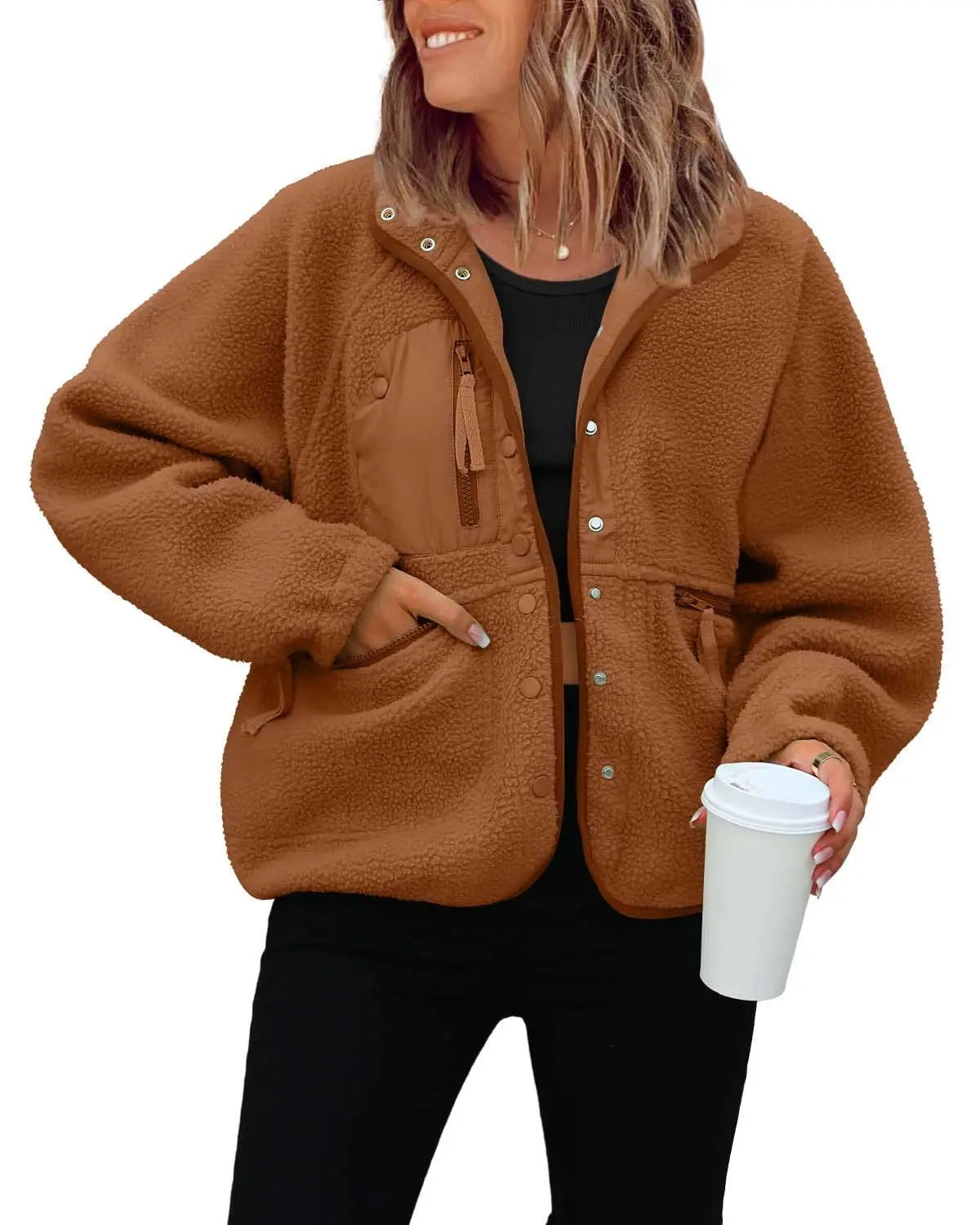 Brenda short Sherpa jacket