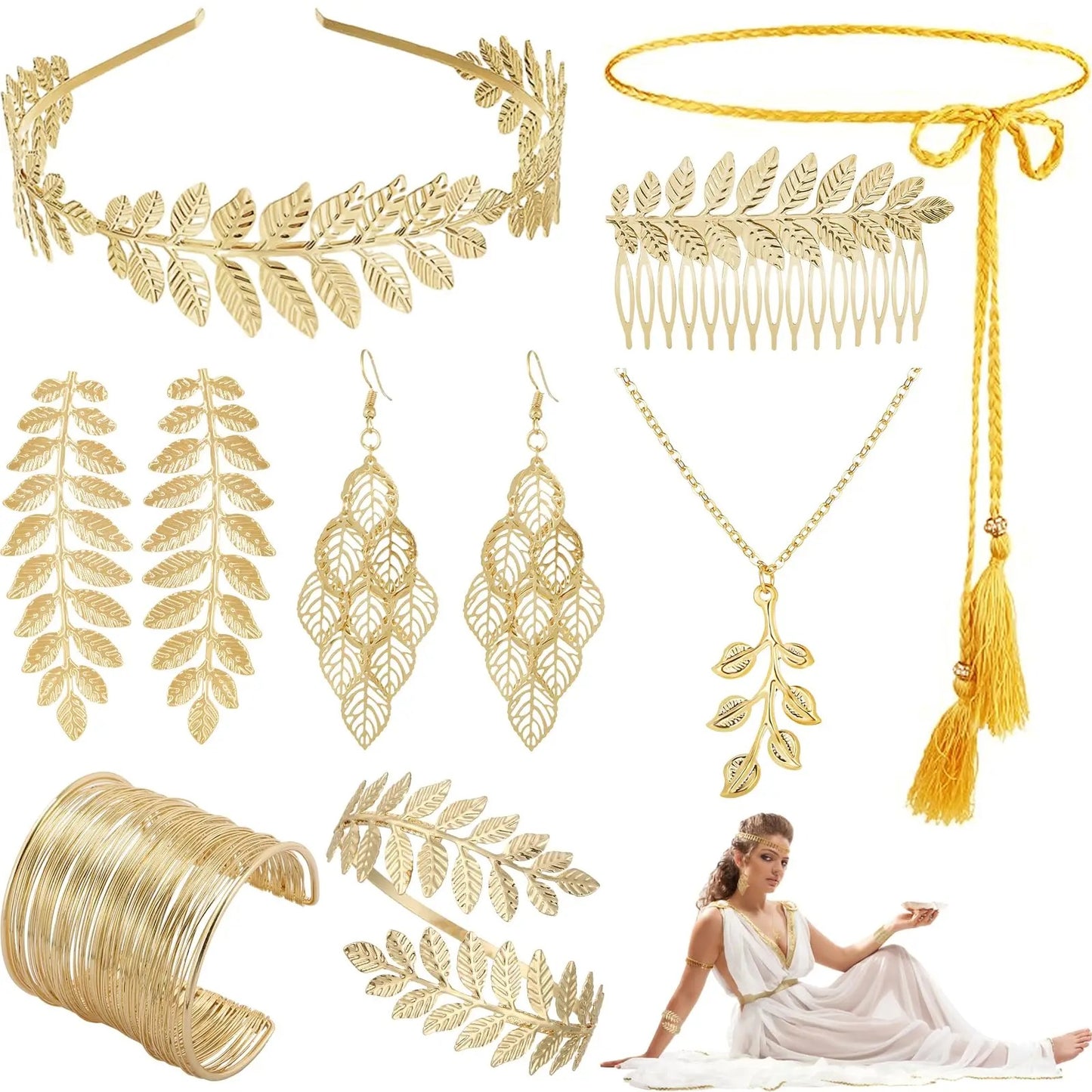 Greek goddess jewelry set