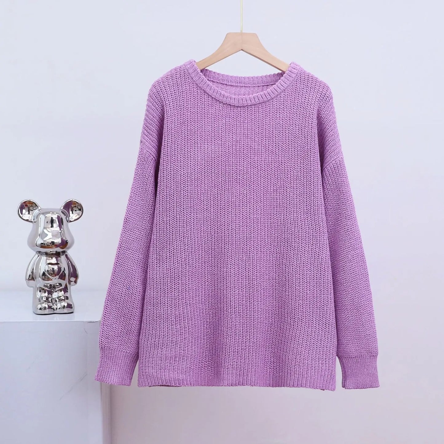 Cozy oversize knitting sweater