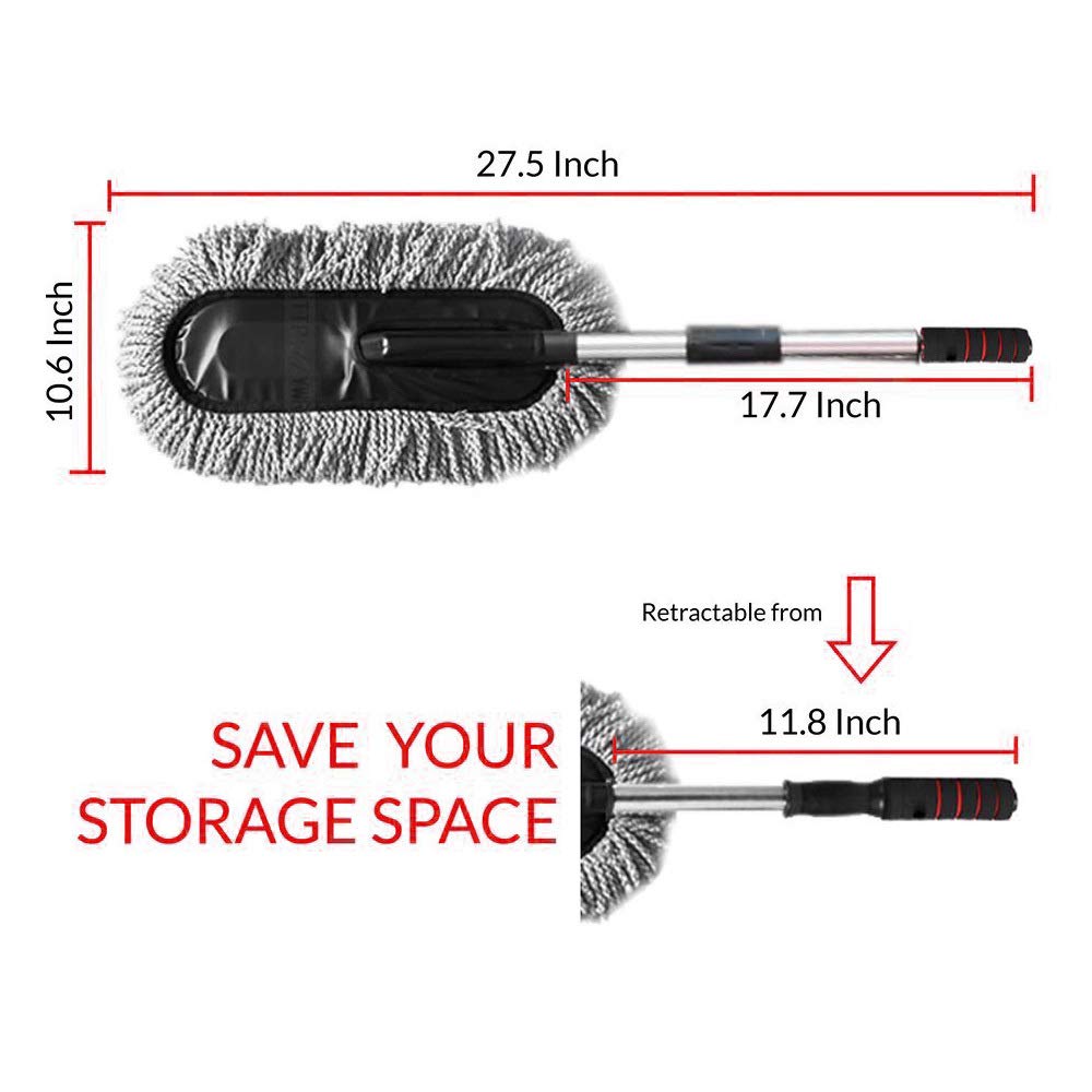 Dustwiz | Microfiber Auto Staubwedel (1 free car waste bin)