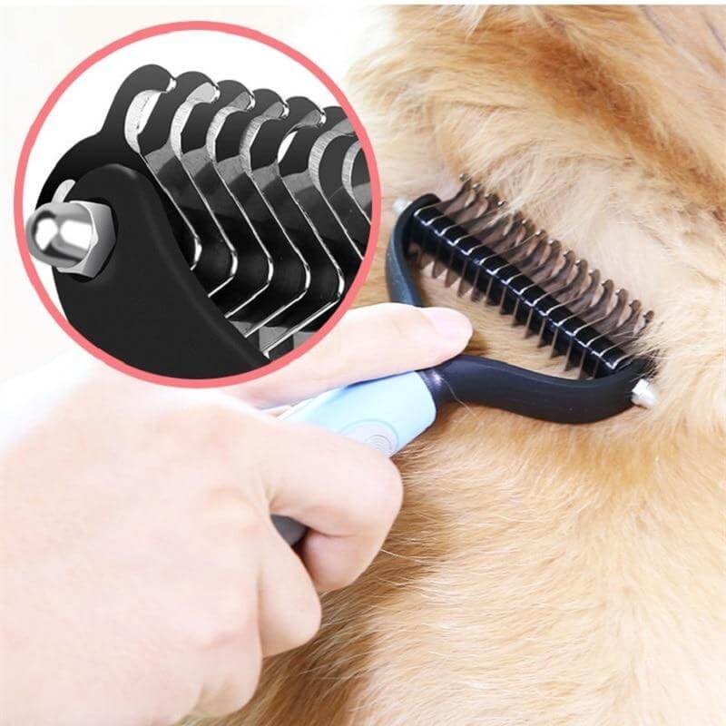 Filting brush for pets