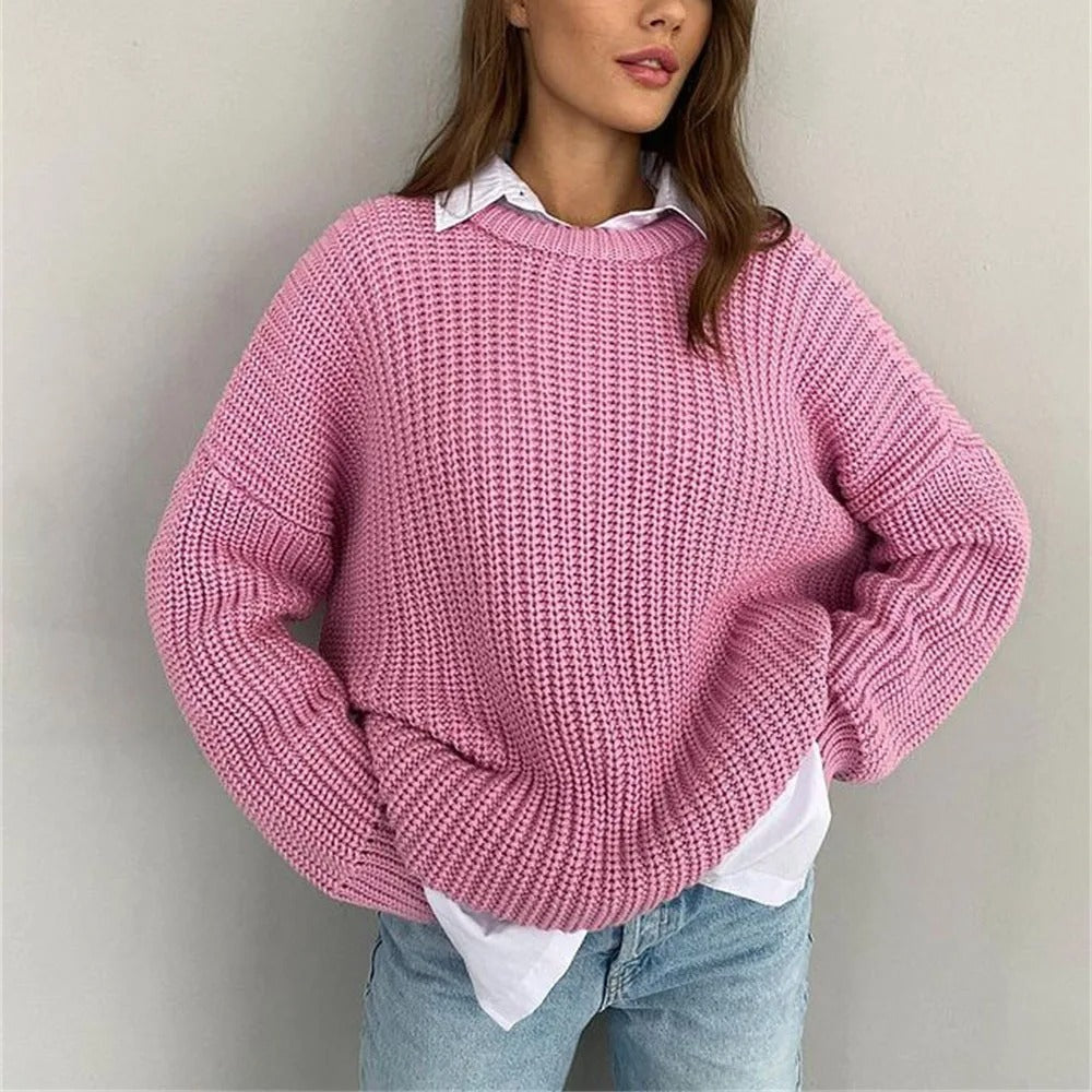 Cozy oversize knitting sweater