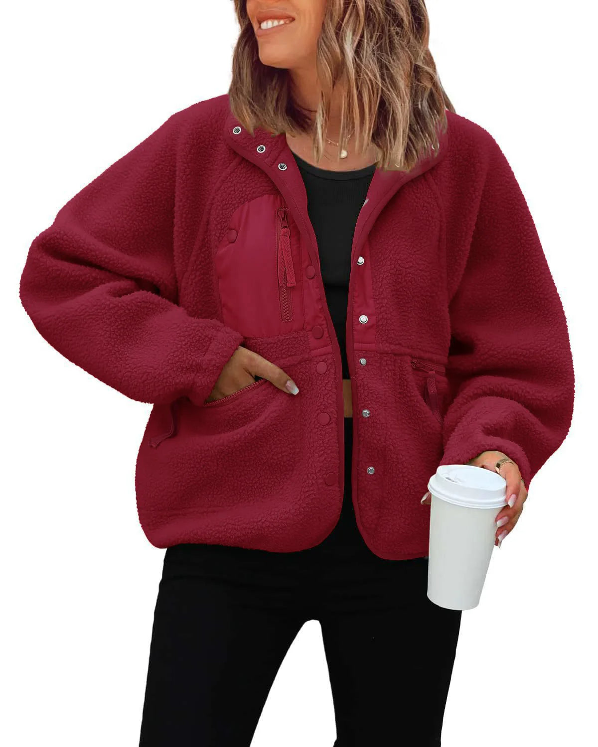 Brenda short Sherpa jacket