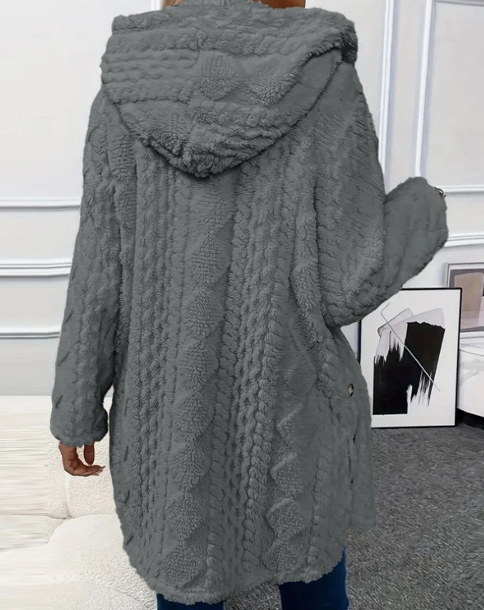 Argyle wool coat