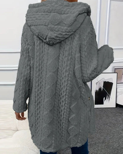 Argyle wool coat
