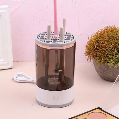 Electric make-up brush cleaner