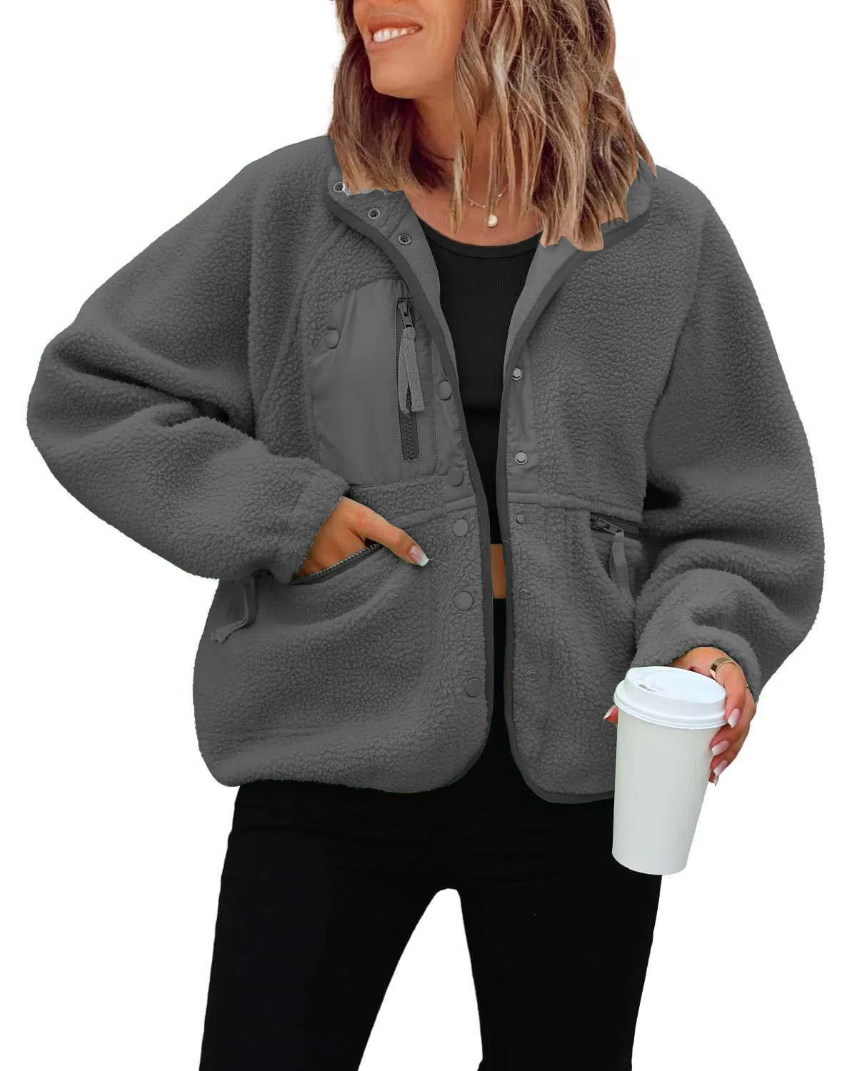 Brenda short Sherpa jacket