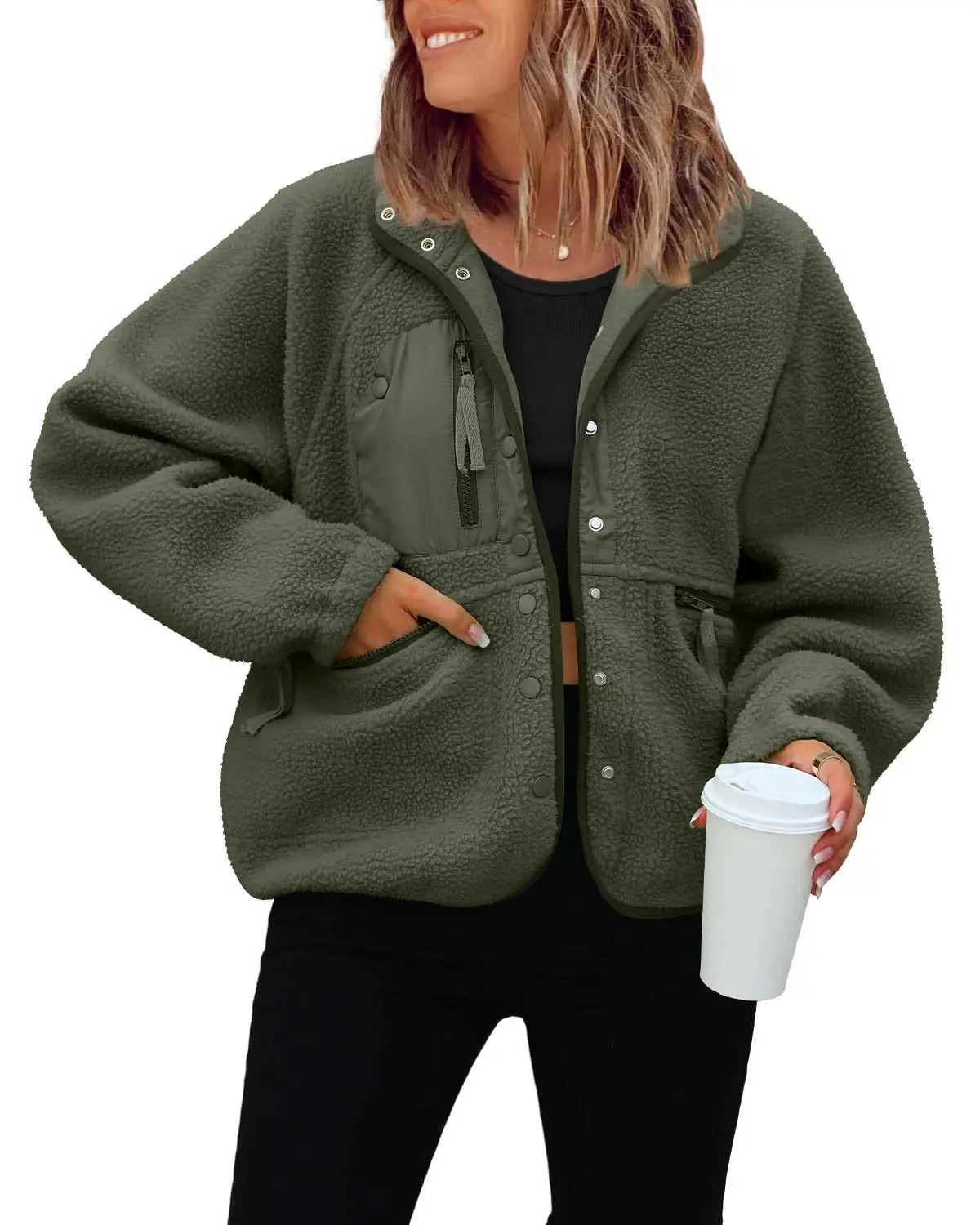Brenda short Sherpa jacket
