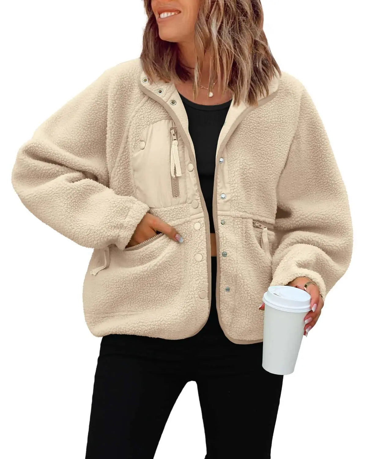 Brenda short Sherpa jacket