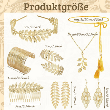 Greek goddess jewelry set