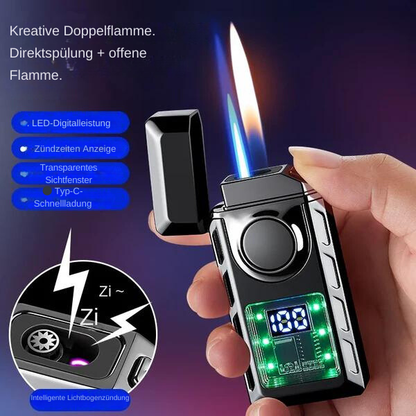 Lighter reinforced with colored lights