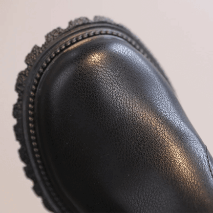 Natural boots made of non -slip leather