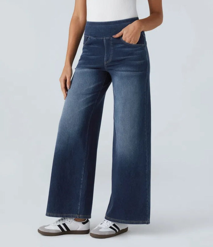 Maura Galante Bequeme, hochgeschnittene Jeans