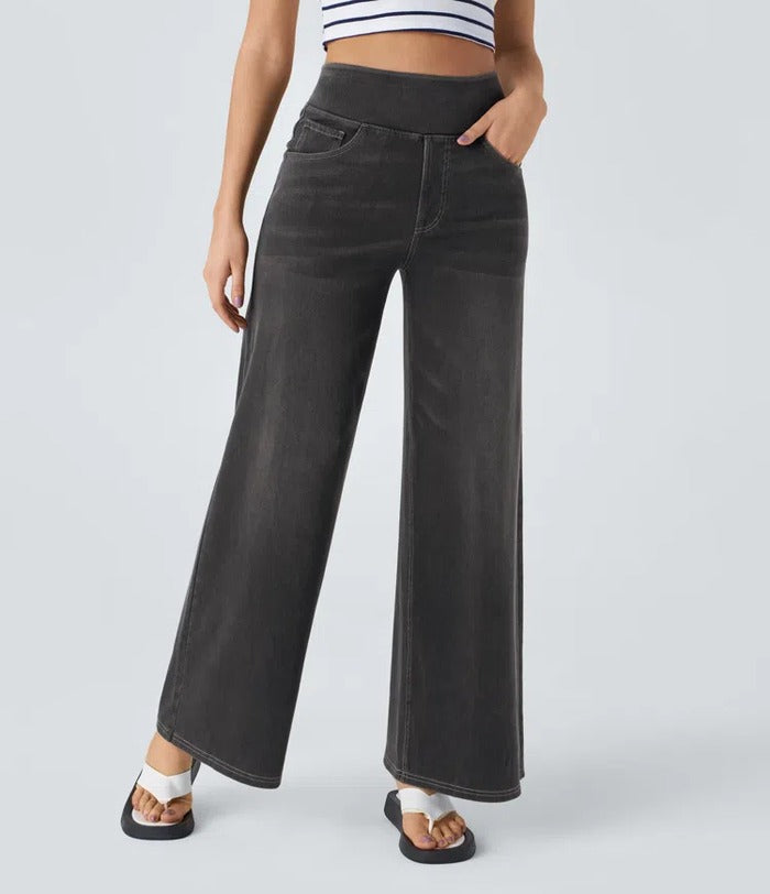 Maura Galante Bequeme, hochgeschnittene Jeans