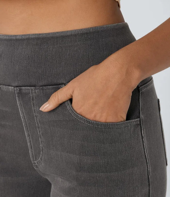 Maura Galante Bequeme, hochgeschnittene Jeans