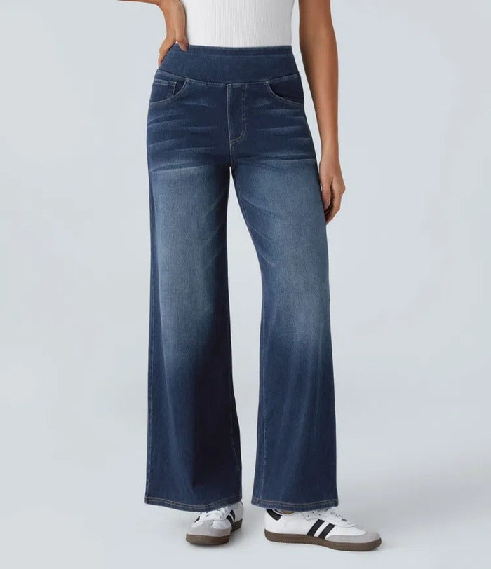 Maura Galante Bequeme, hochgeschnittene Jeans
