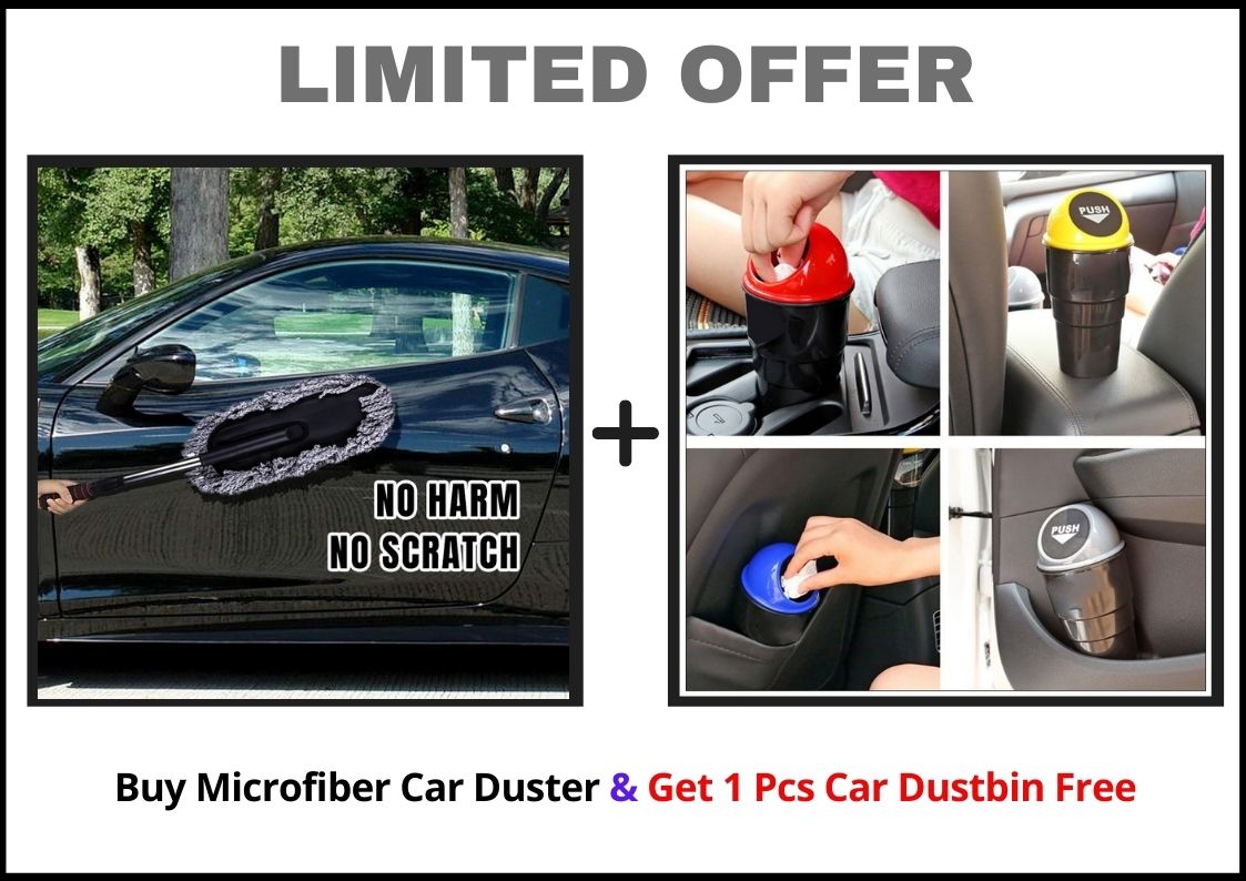 Dustwiz | Microfiber Auto Staubwedel (1 free car waste bin)