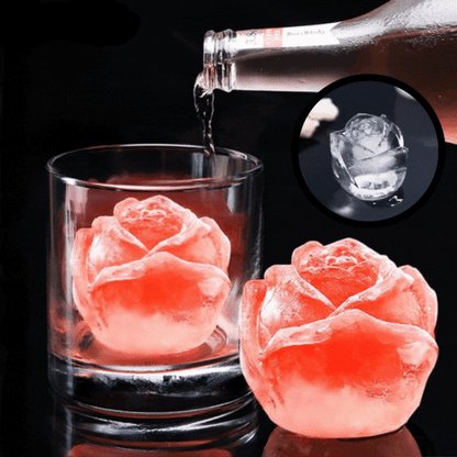 Silicon ice cube shape rose